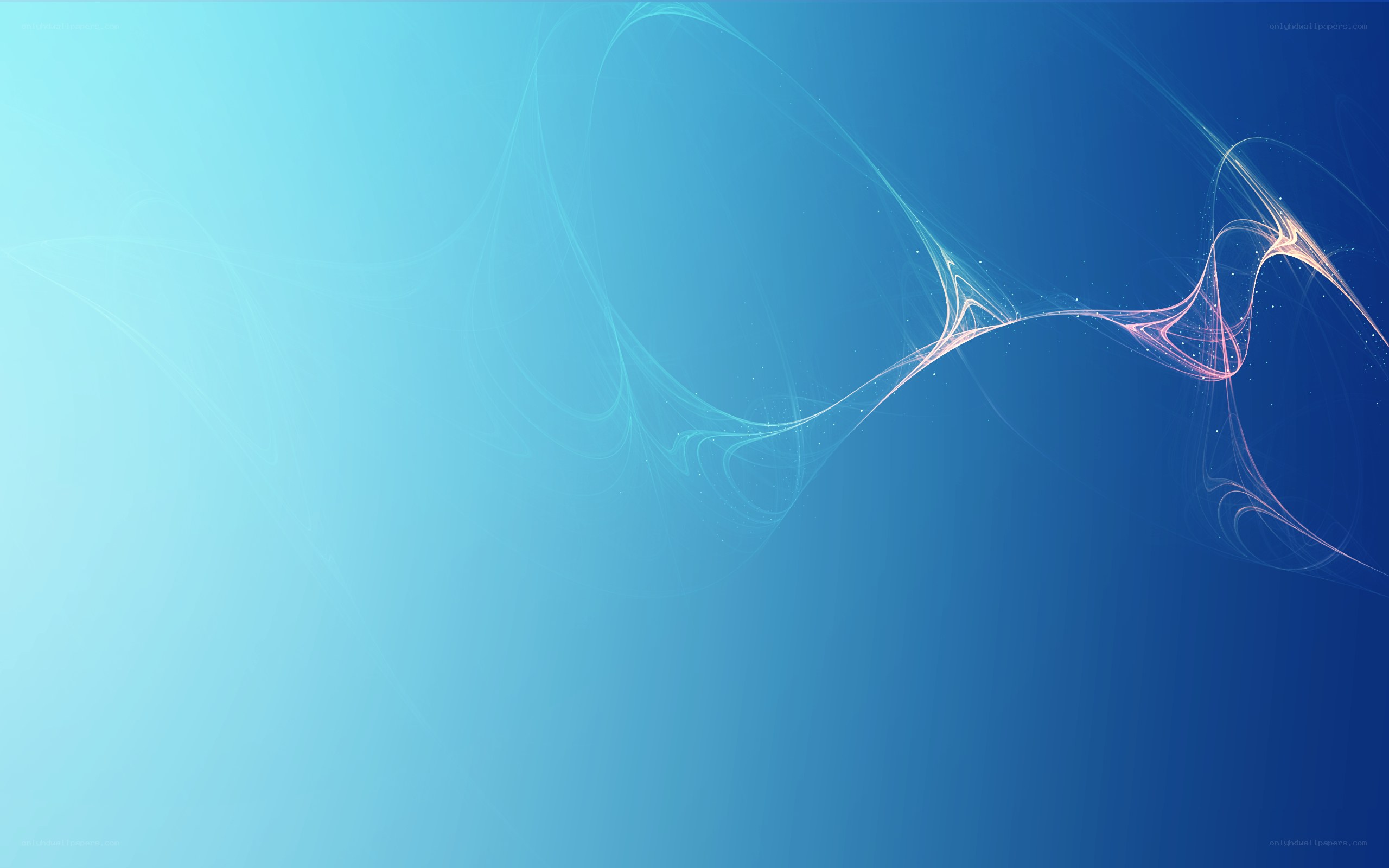 Abstract blue wave design