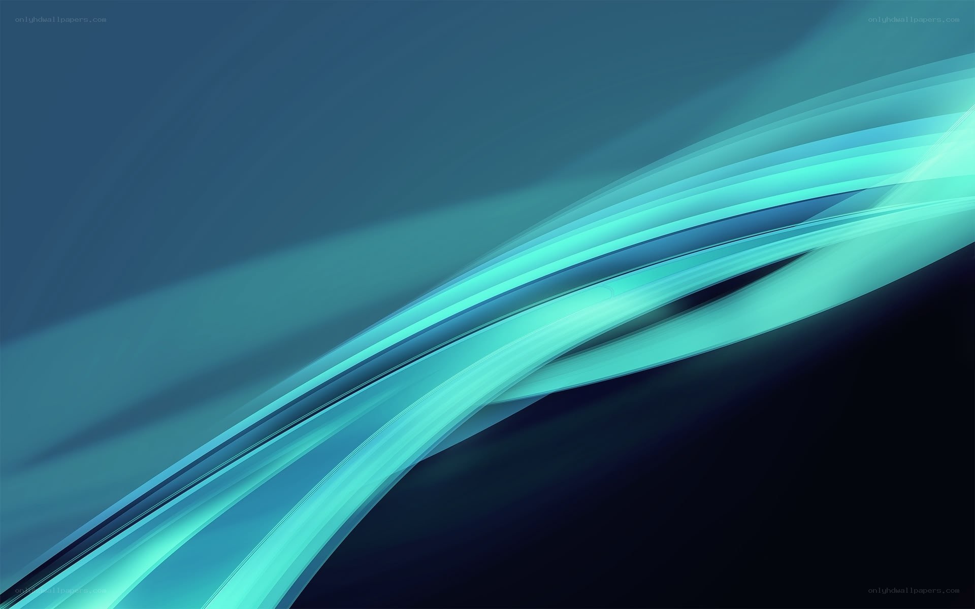 Abstract blue wave design
