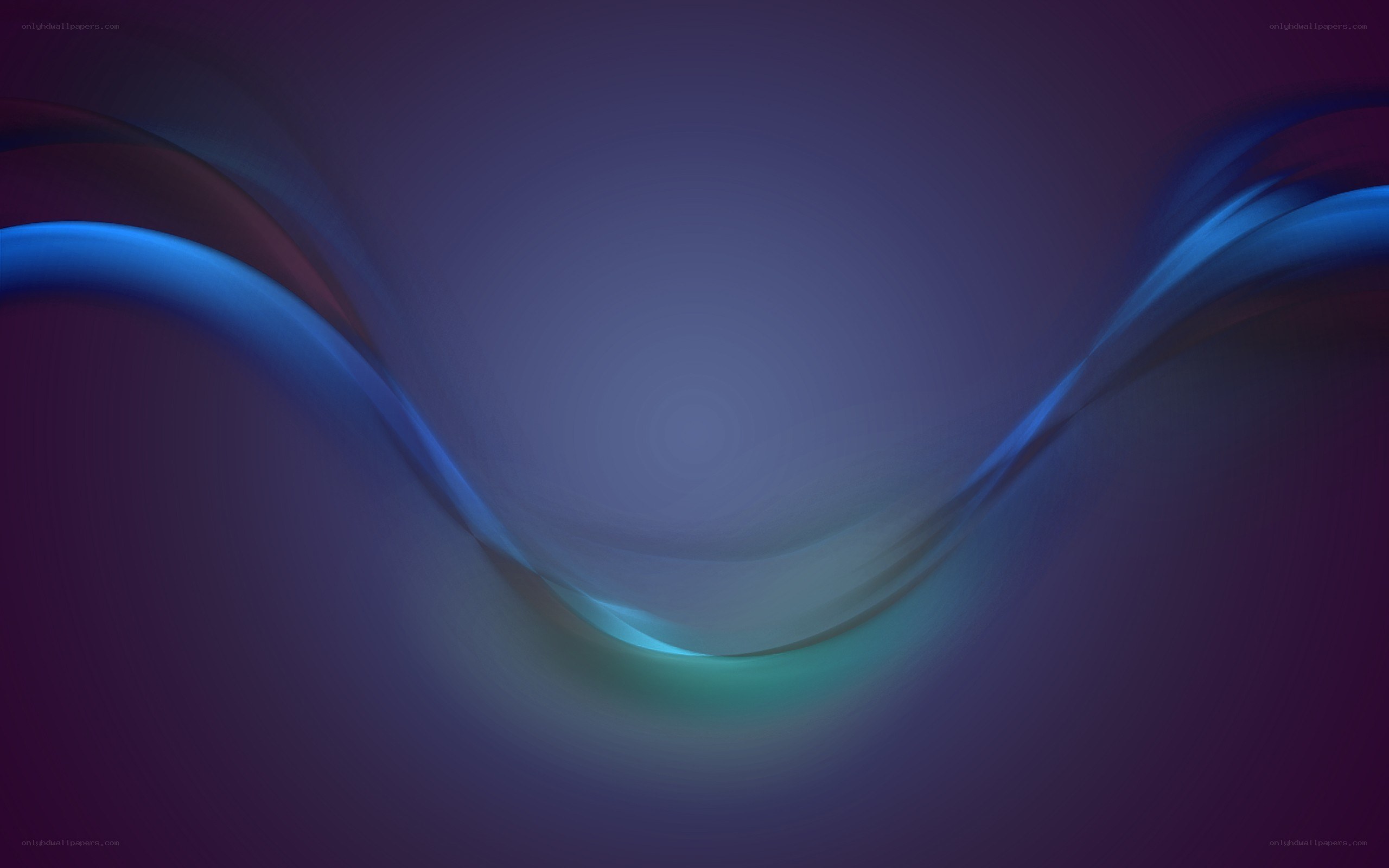 Abstract blue wave design