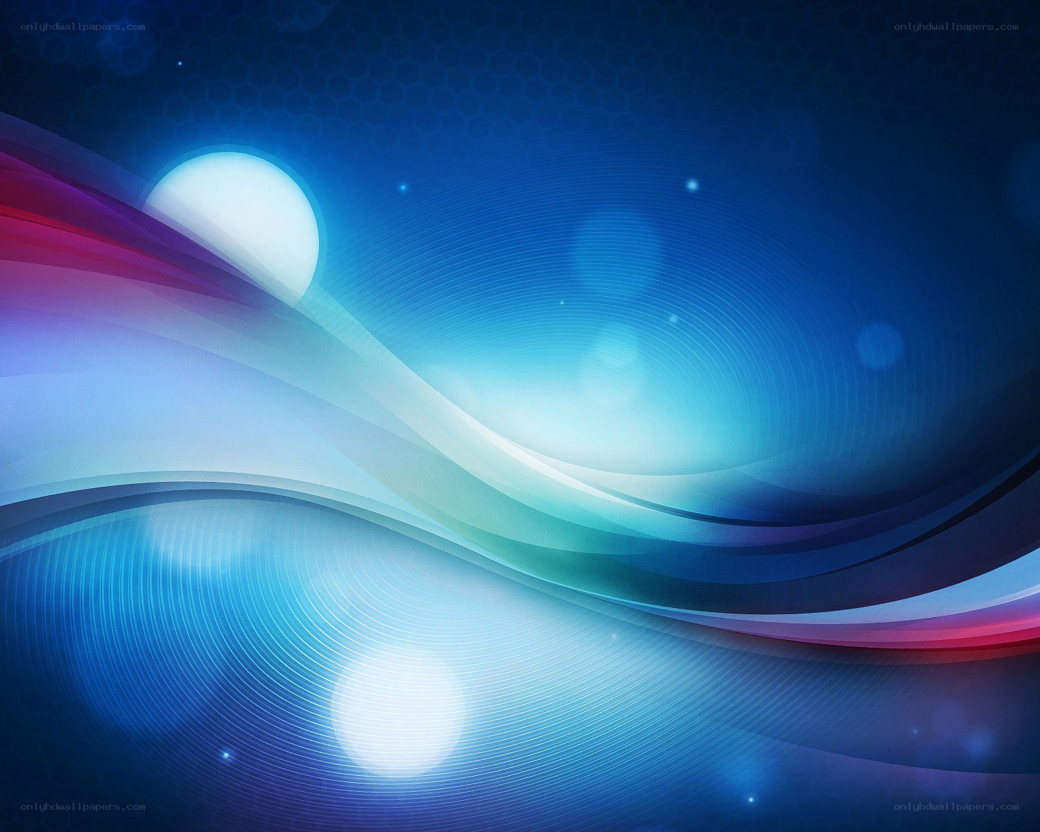 Abstract blue wave design