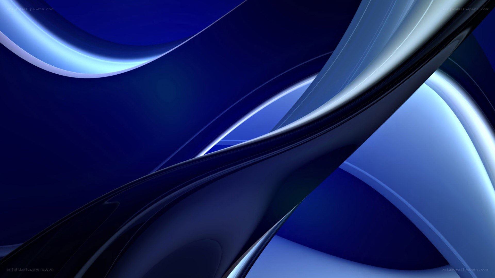 Abstract blue wave design