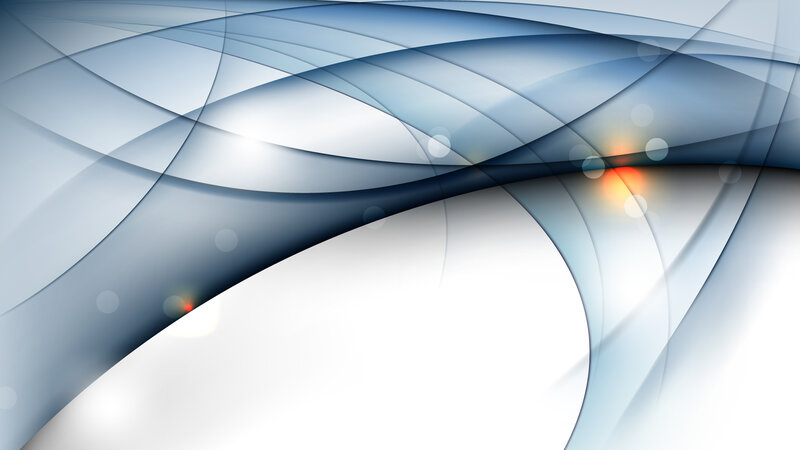 Abstract Blue Wave Design — Calm, Light Effects, Bokeh