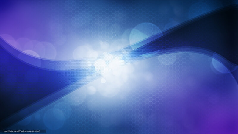Abstract Blue Wave Design — Dynamic, Digital Art, Hexagon Pattern