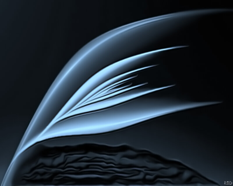 Abstract Blue Wave — Dramatic, Digital Art