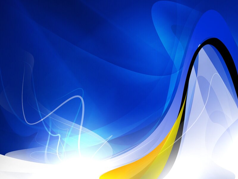Abstract Blue Wave — Dynamic, Yellow Line
