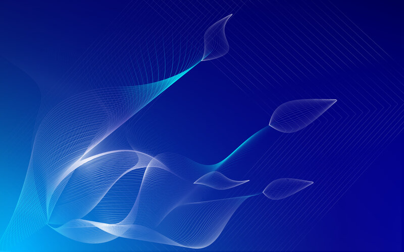 Abstract Blue Wave Forms — Calm