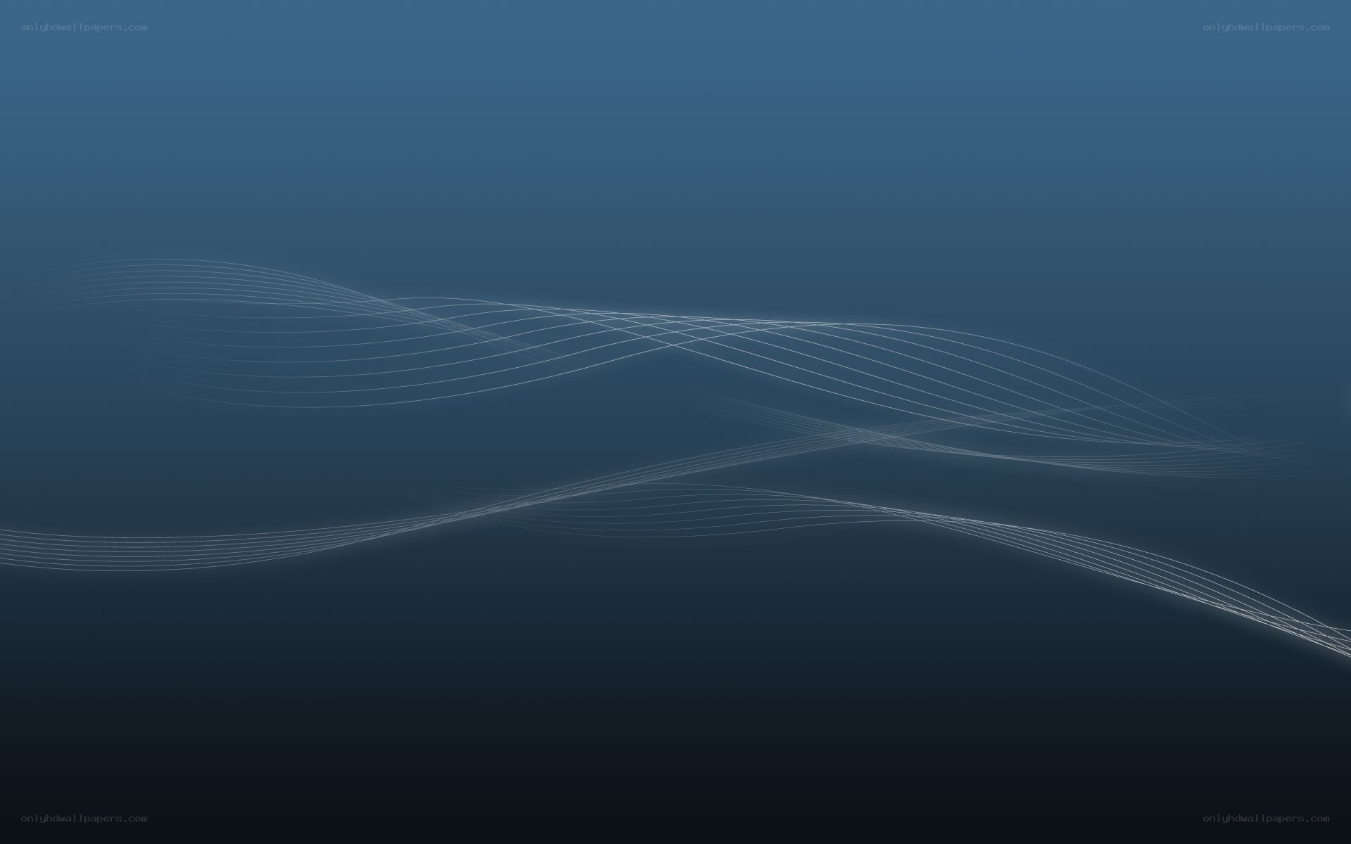 abstract blue wave lines