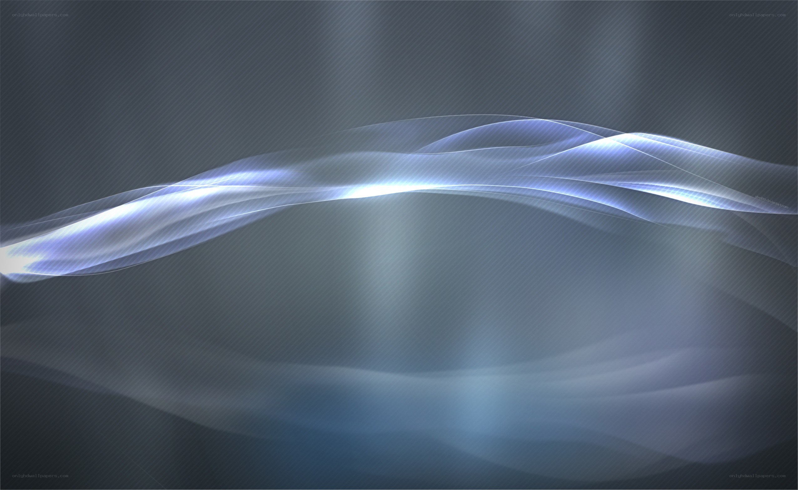 Abstract blue wave motion