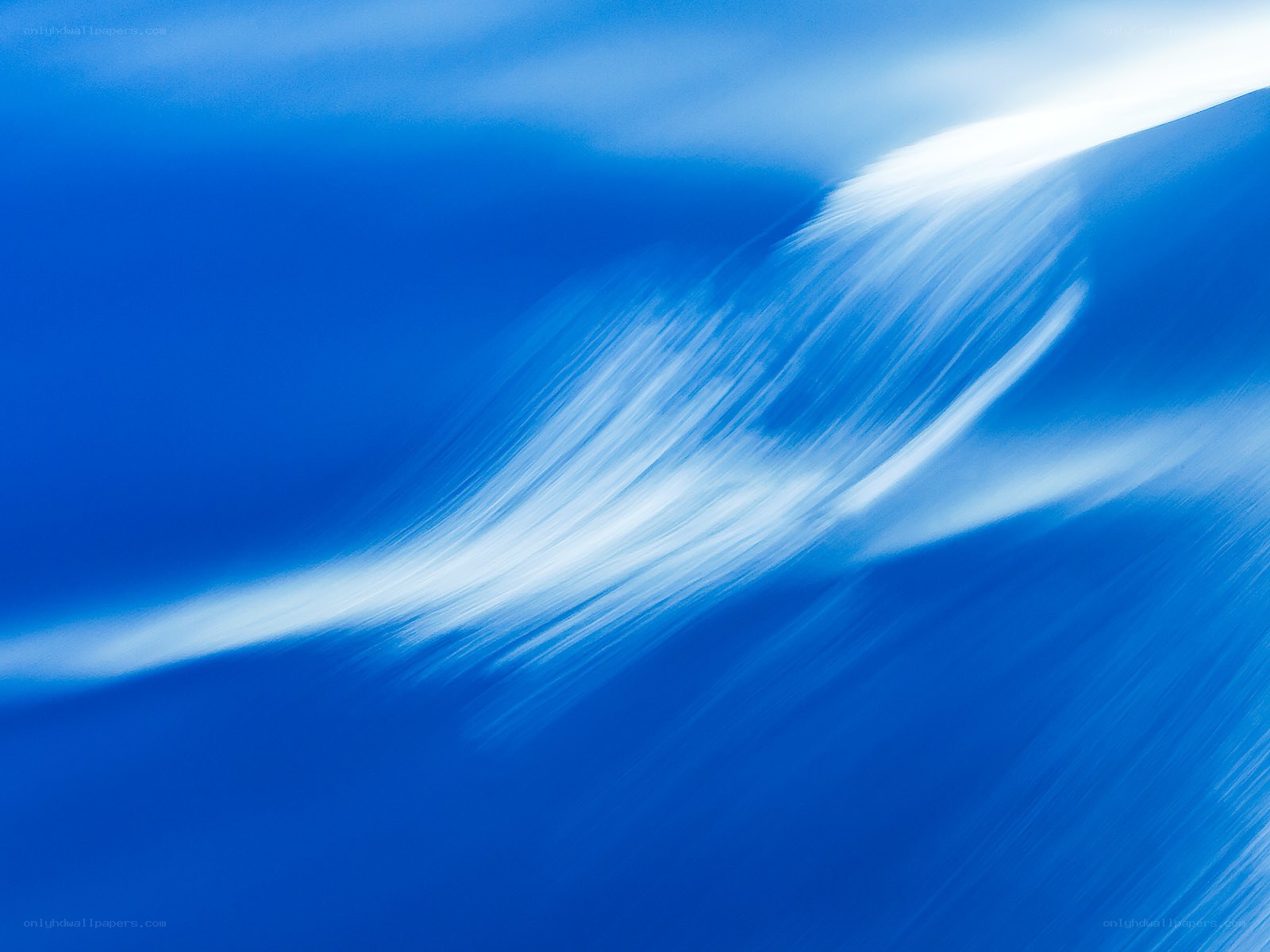 Abstract blue wave motion