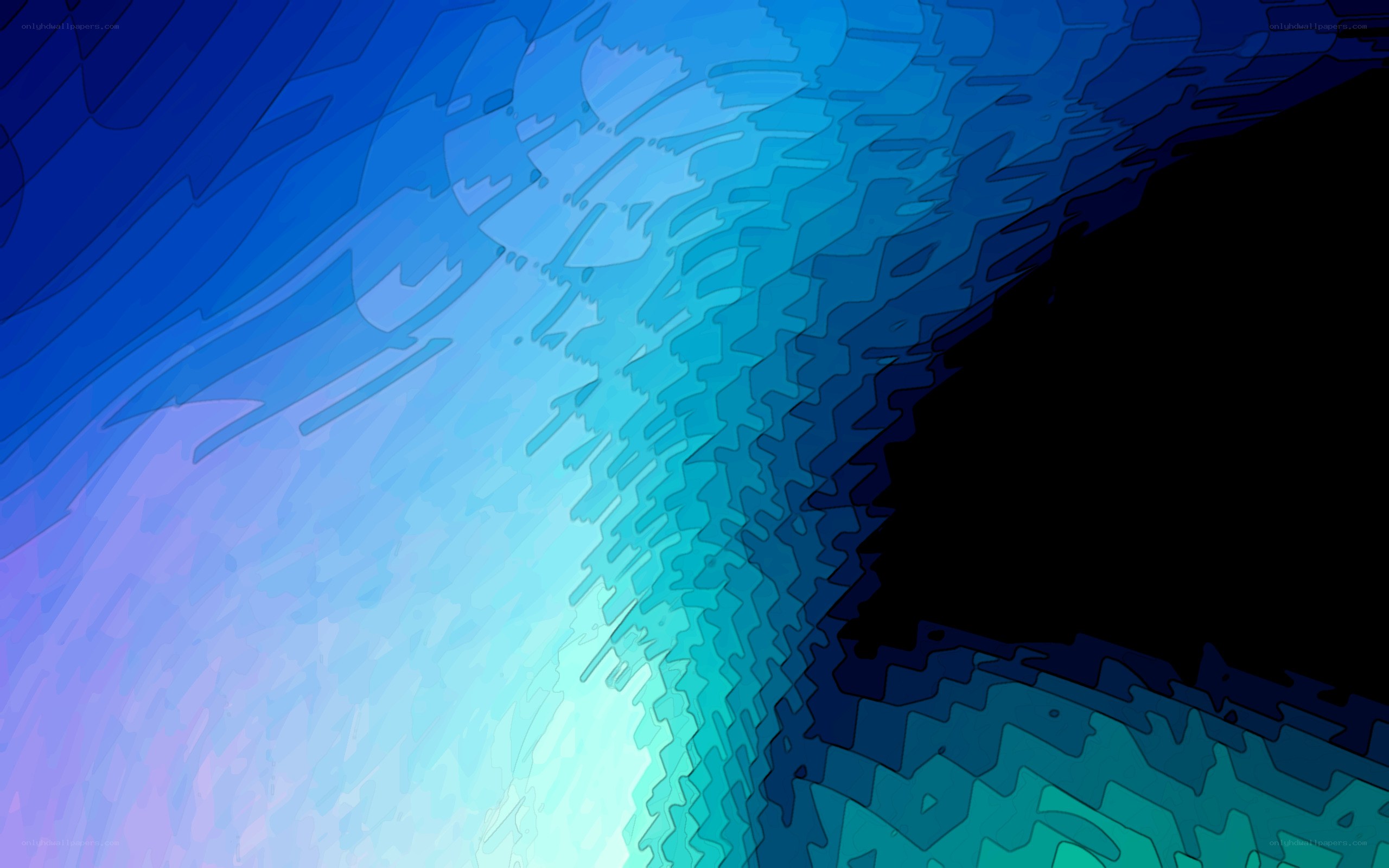 abstract blue wave pattern