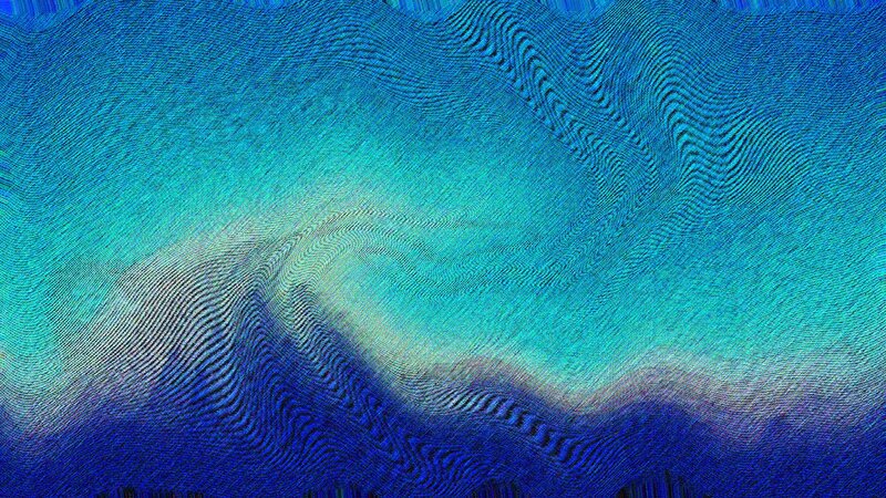 Abstract Blue Wave Pattern — Calm, Digital Art
