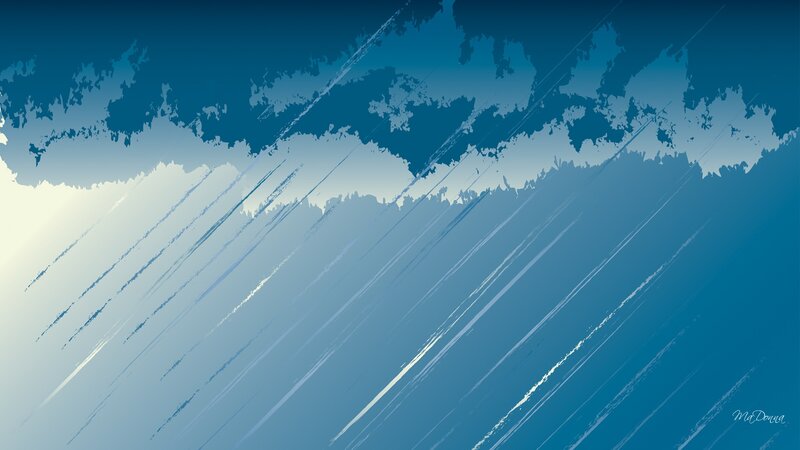 Abstract Blue Wave Pattern — Calm