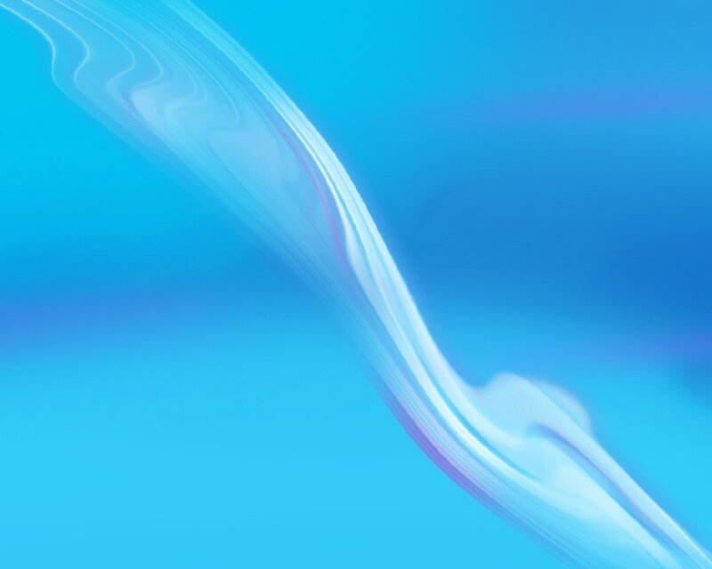 Abstract Blue Wave — White
