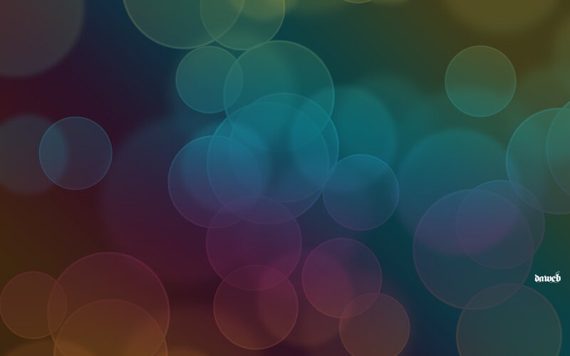 Abstract Bokeh Circles — Blue
