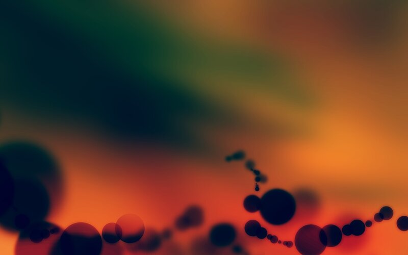 Abstract Bokeh Circles — Orange