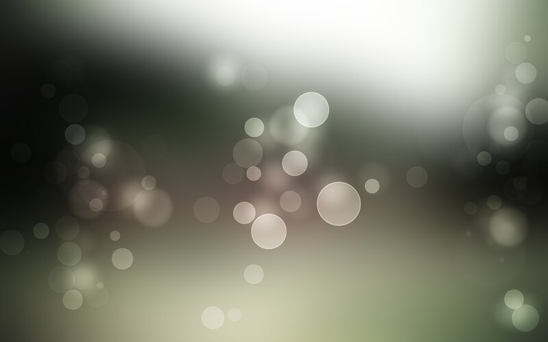 Abstract Bokeh Circles — White