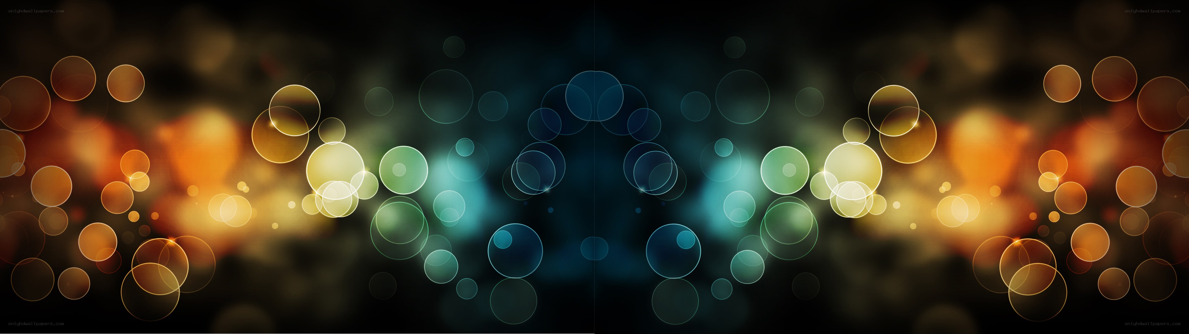 Abstract bokeh light circles