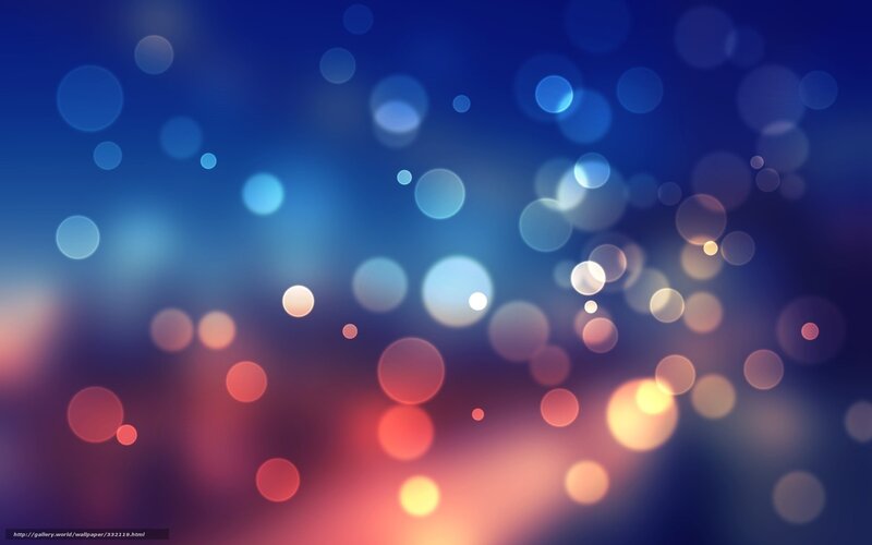 Abstract Bokeh Lights — Blue, Calm