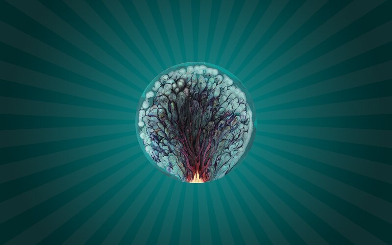 abstract brain-like sphere