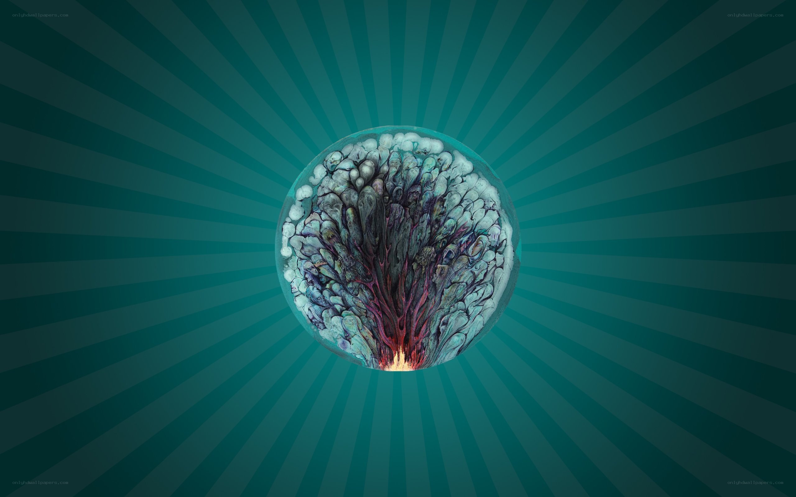 abstract brain-like sphere