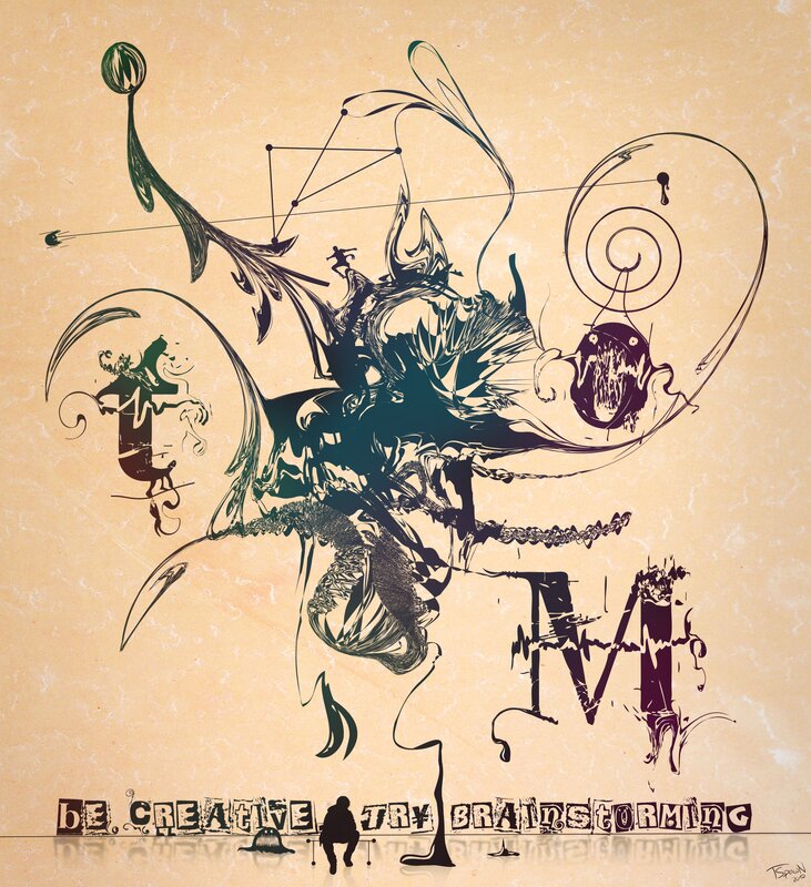 abstract brainstorming art