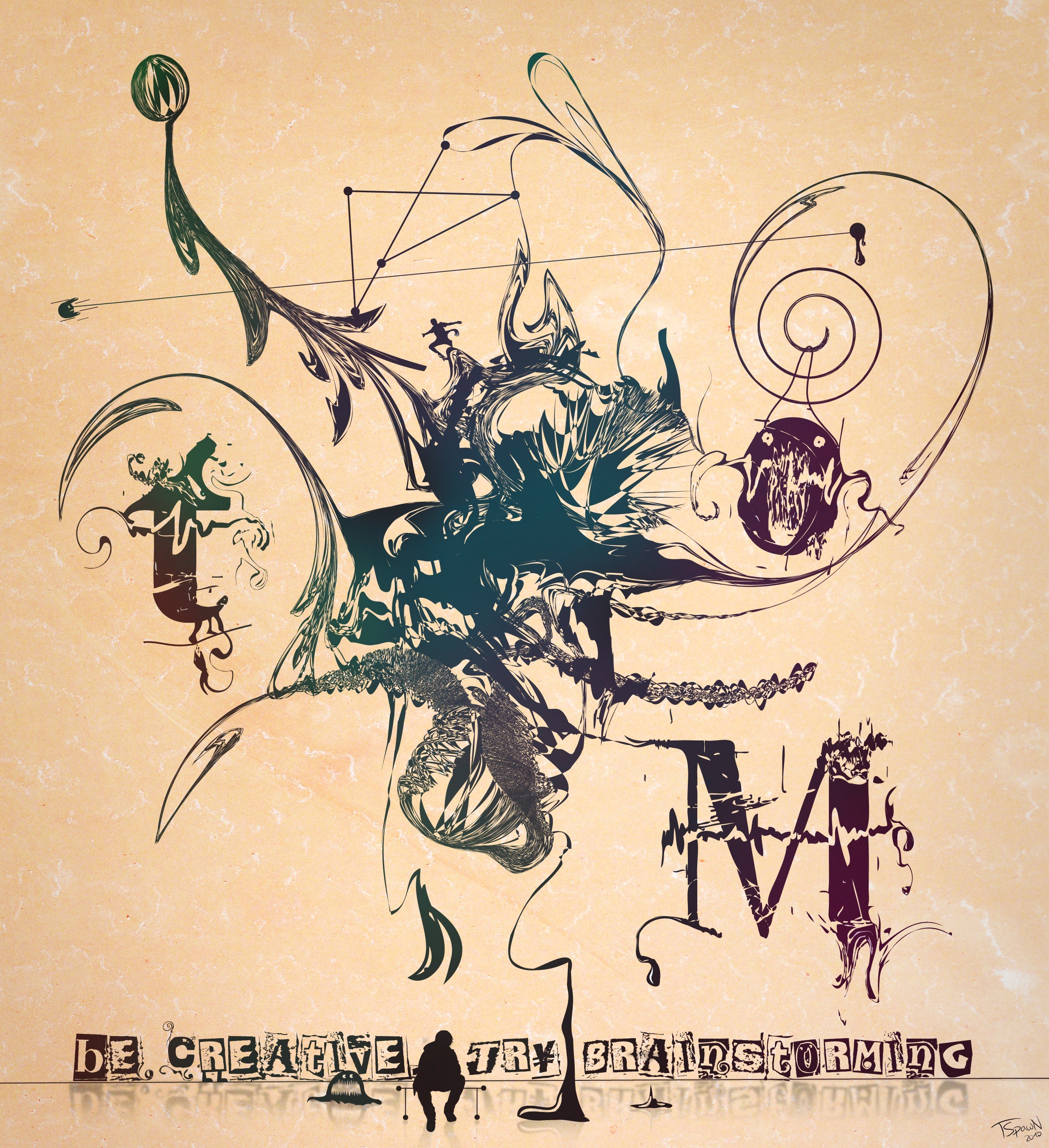 abstract brainstorming art