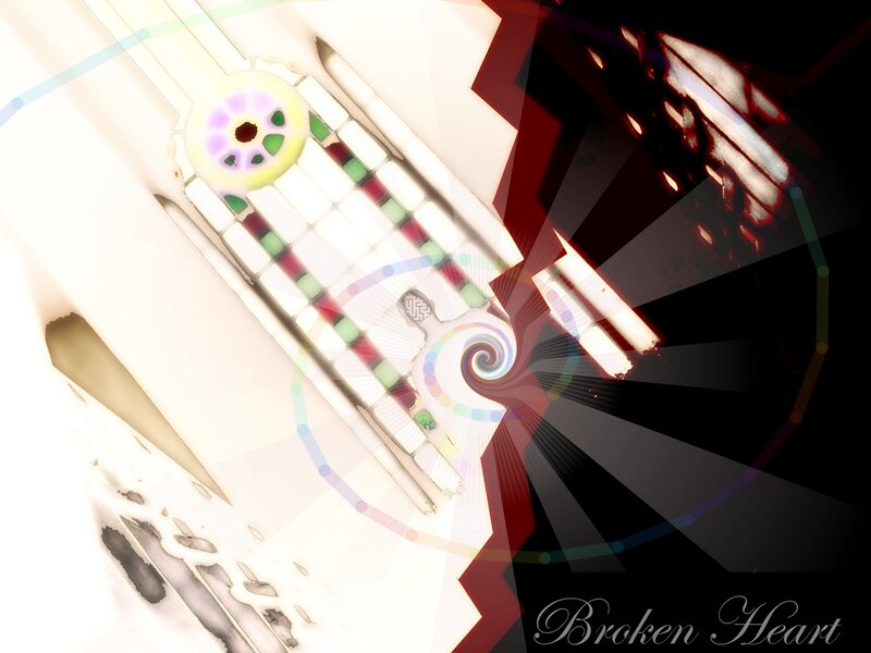 Abstract Broken Heart Design