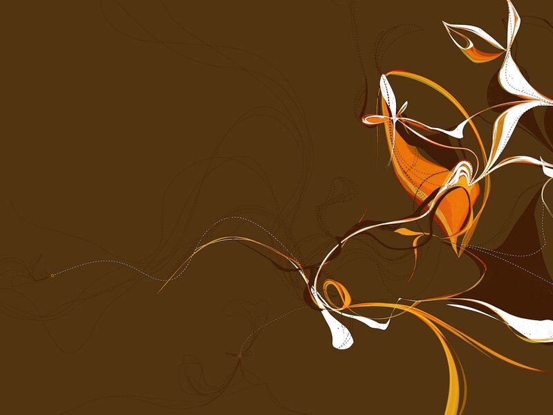 abstract brown and orange swirls