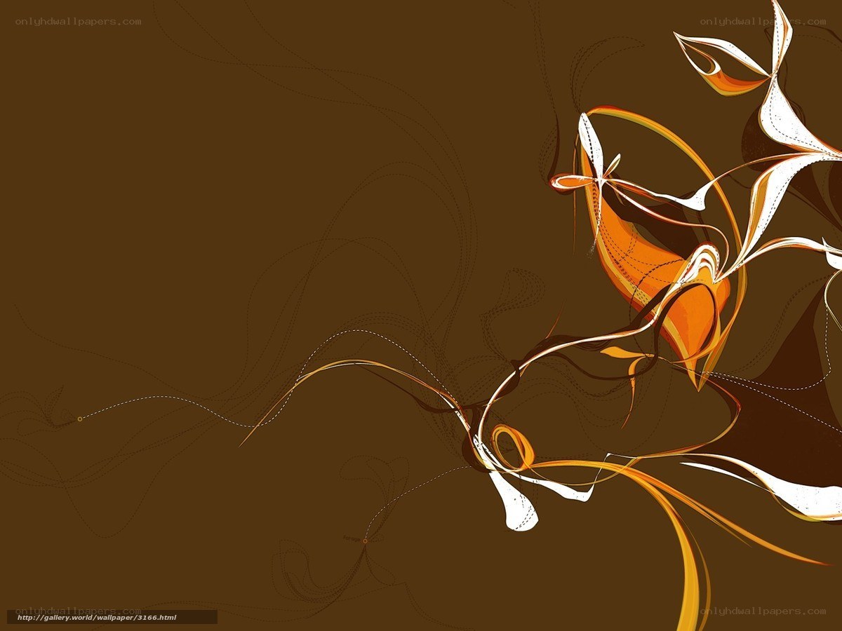 abstract brown and orange swirls