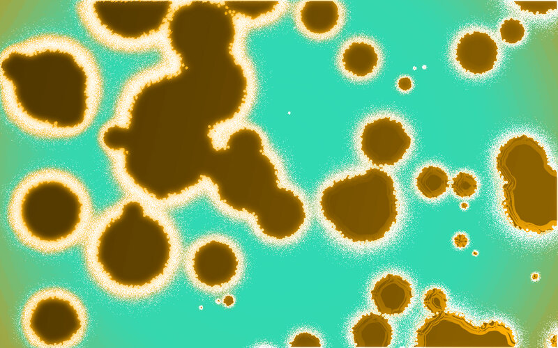 abstract brown and teal patterns
