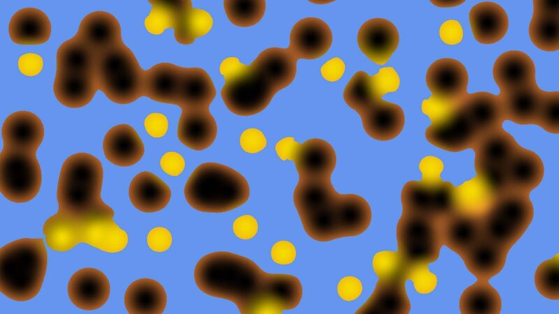 Abstract Brown and Yellow Shapes