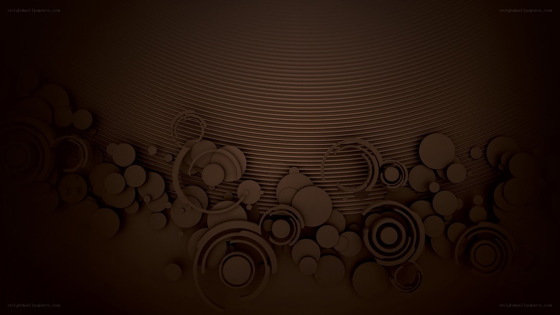 abstract brown circular design