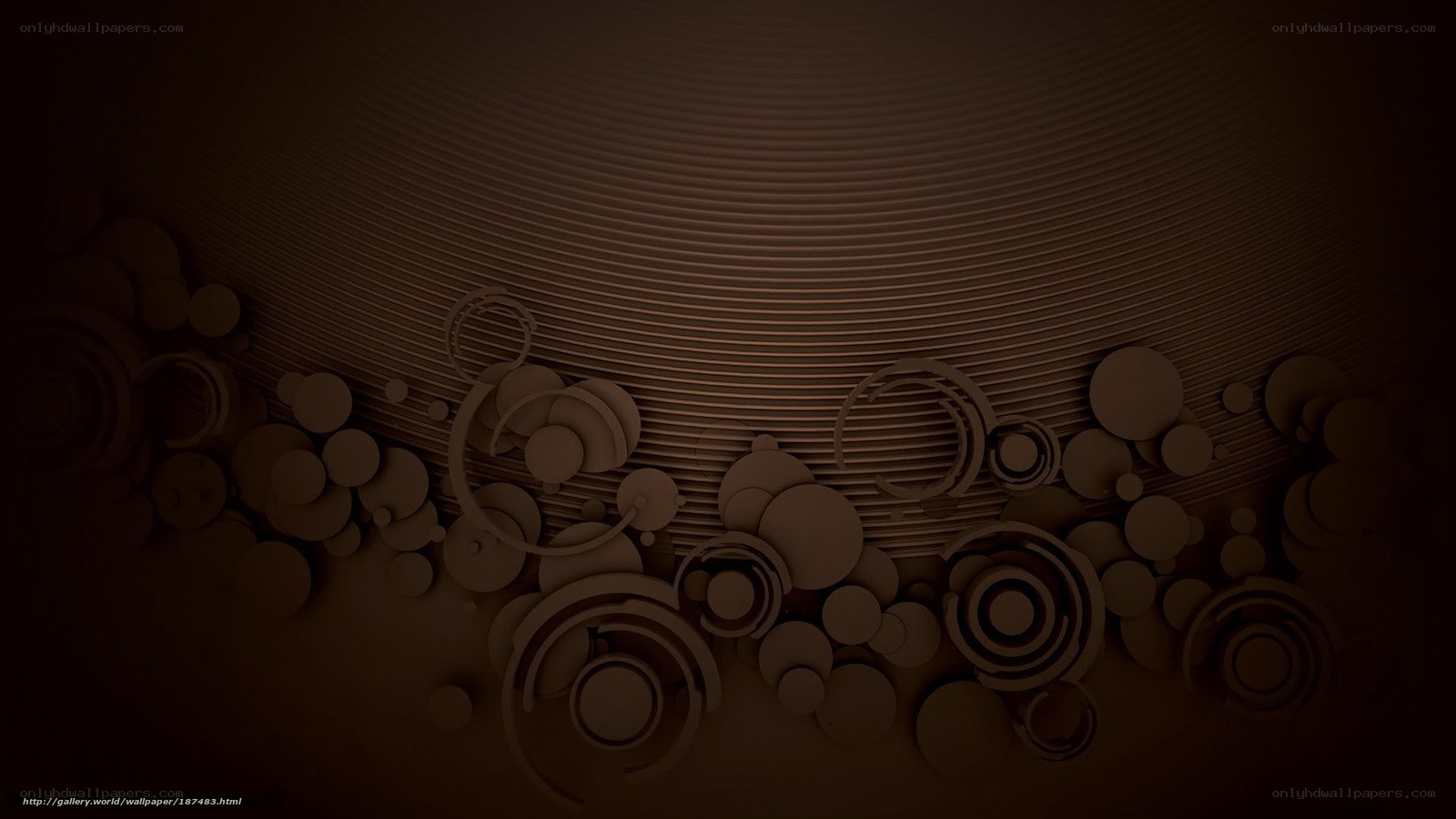 abstract brown circular design