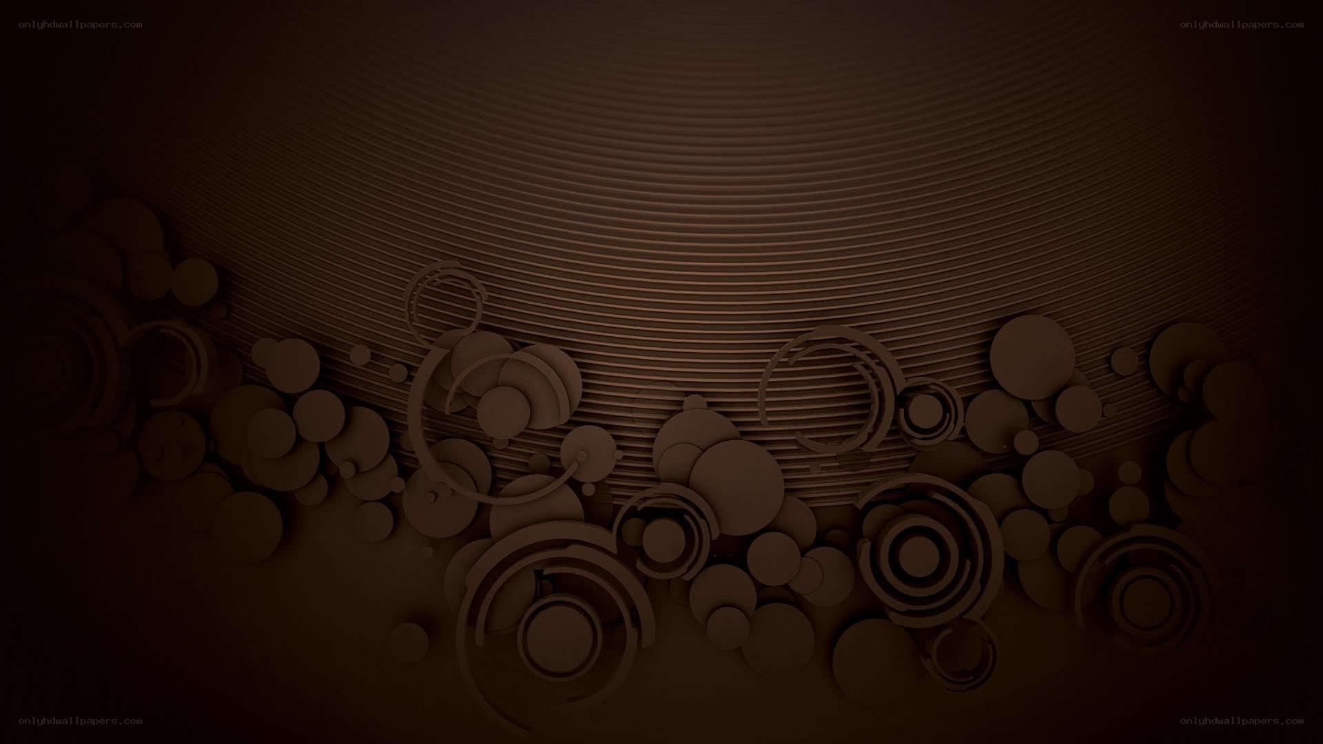 abstract brown circular pattern