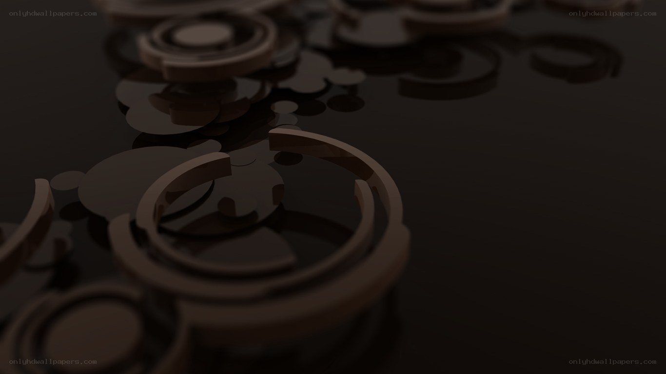 abstract brown circular shapes