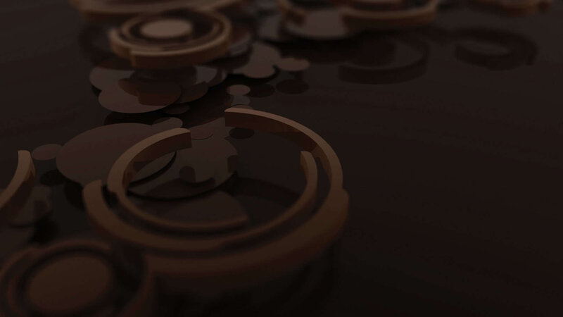 abstract brown circular shapes