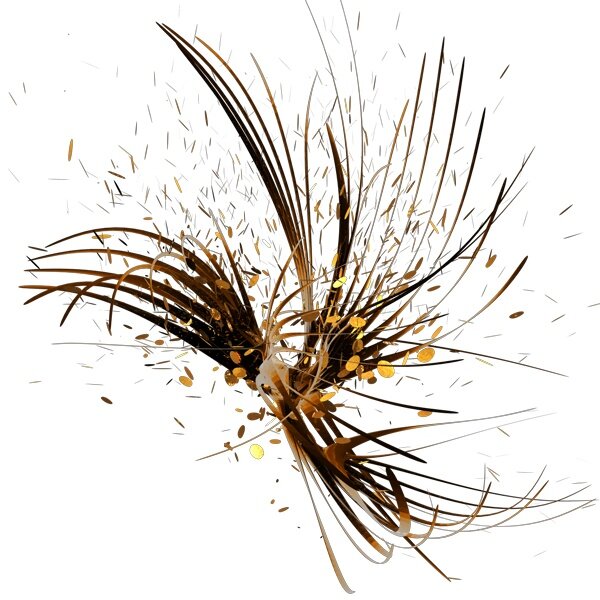 abstract brown particle burst