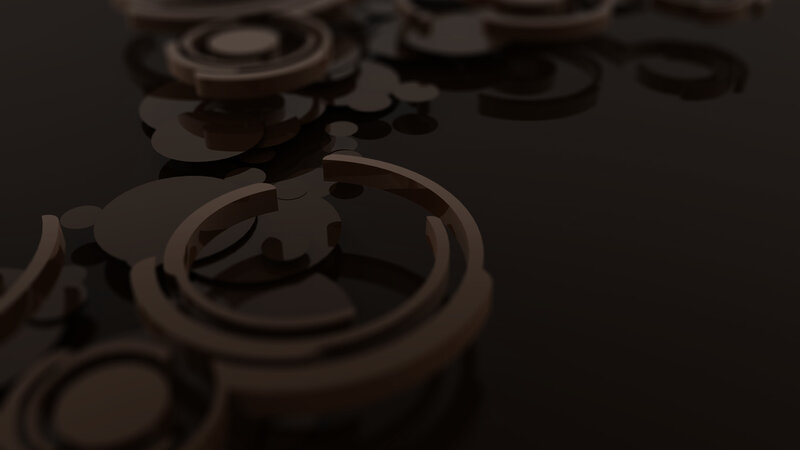 Abstract Brown Rings — Dark