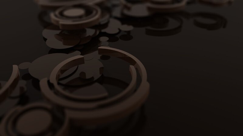 Abstract Brown Rings