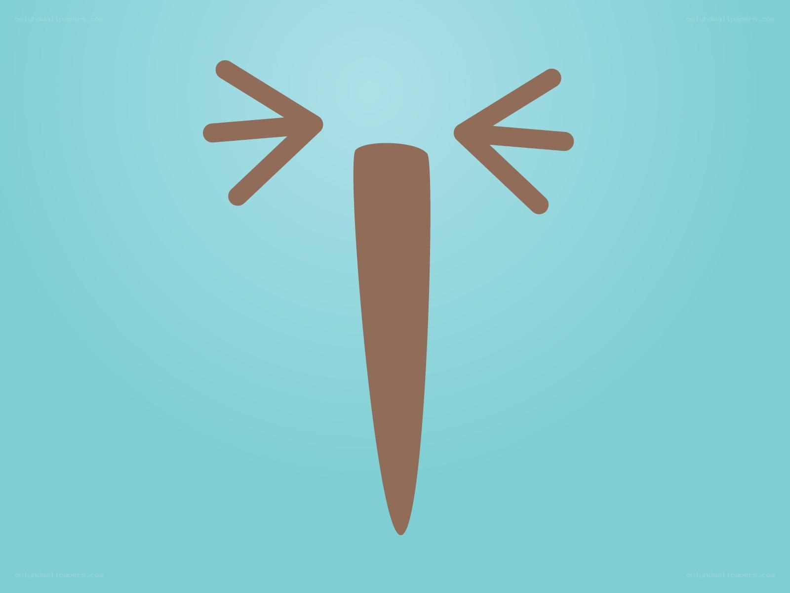 abstract brown shape on blue