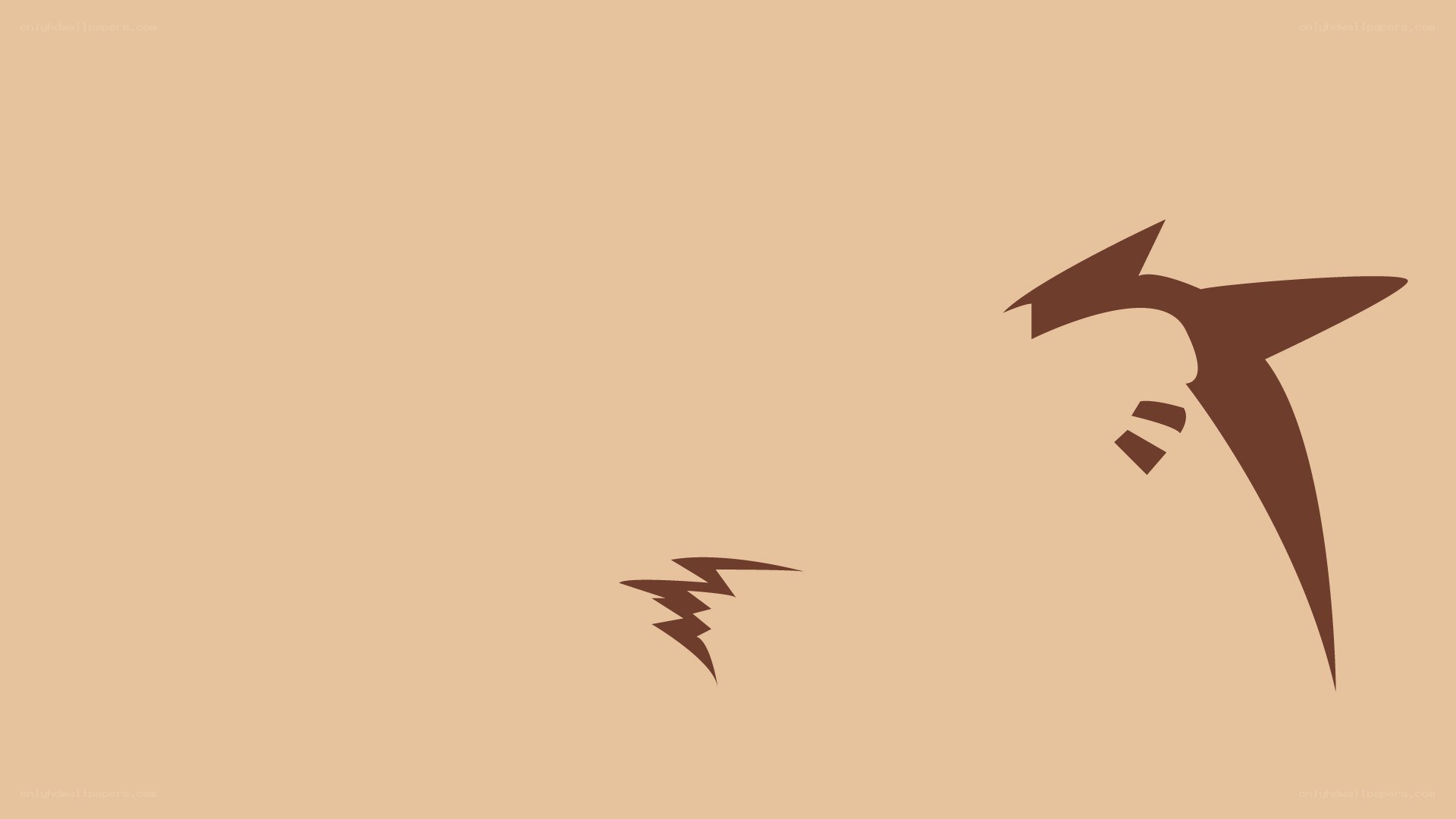 abstract brown shapes on beige