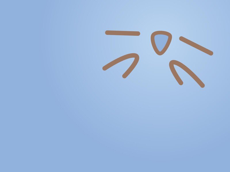 abstract brown shapes on blue