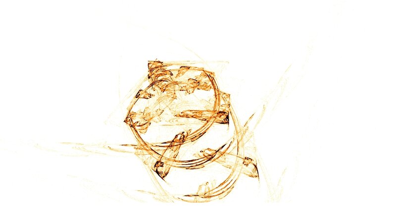 abstract brown sketch on white