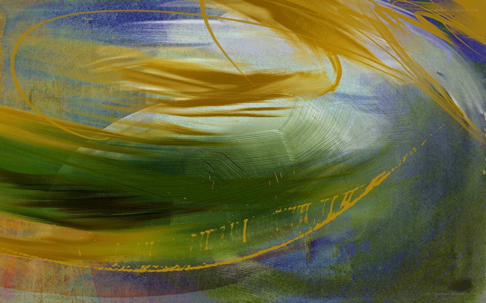 Abstract brushstroke art