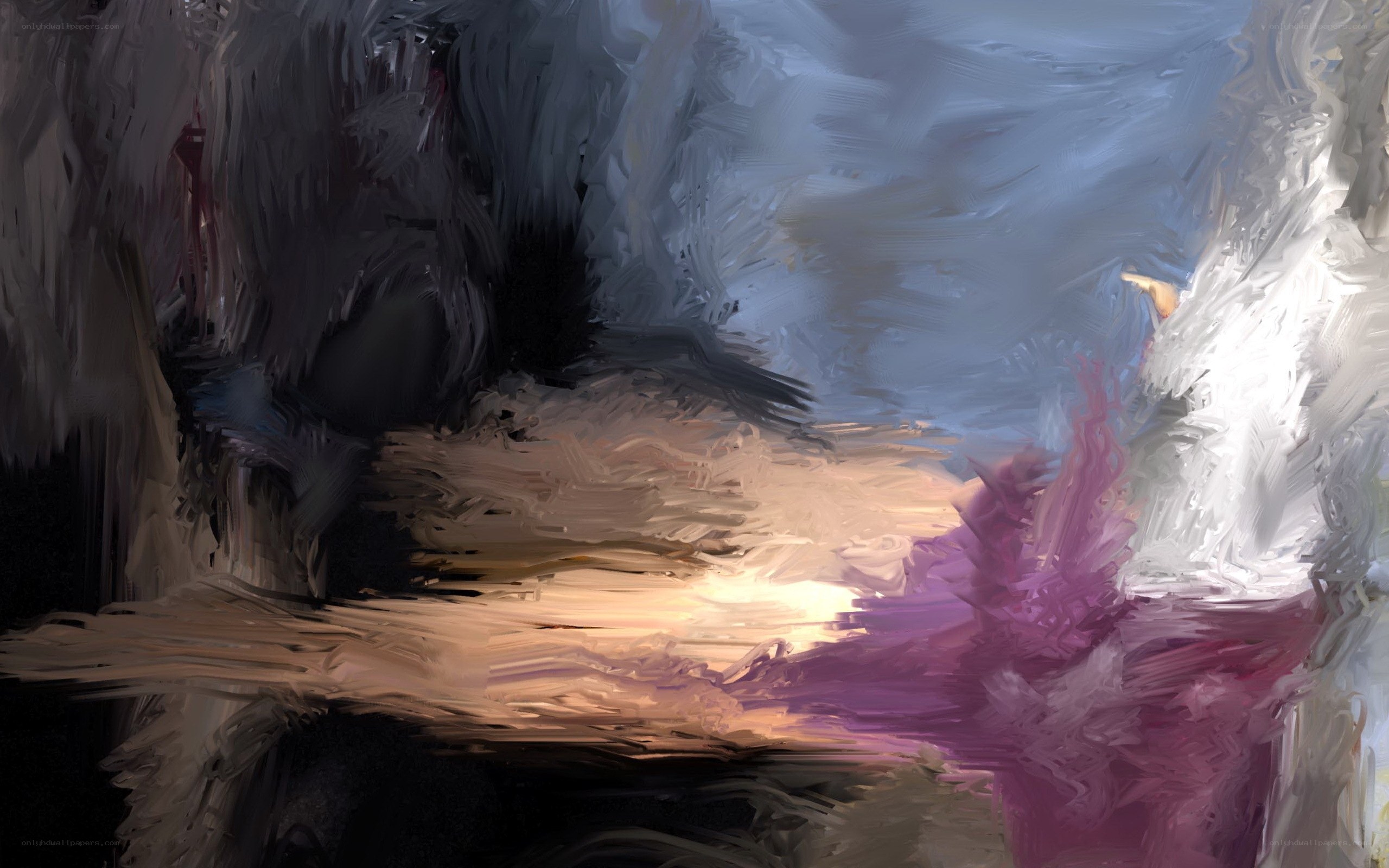 abstract brushstroke artwork
