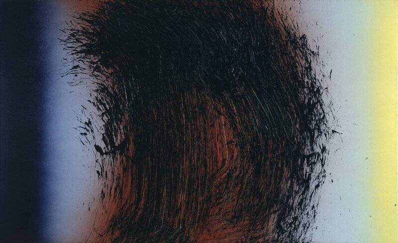 Abstract Brushstroke Pattern — Black, Dramatic