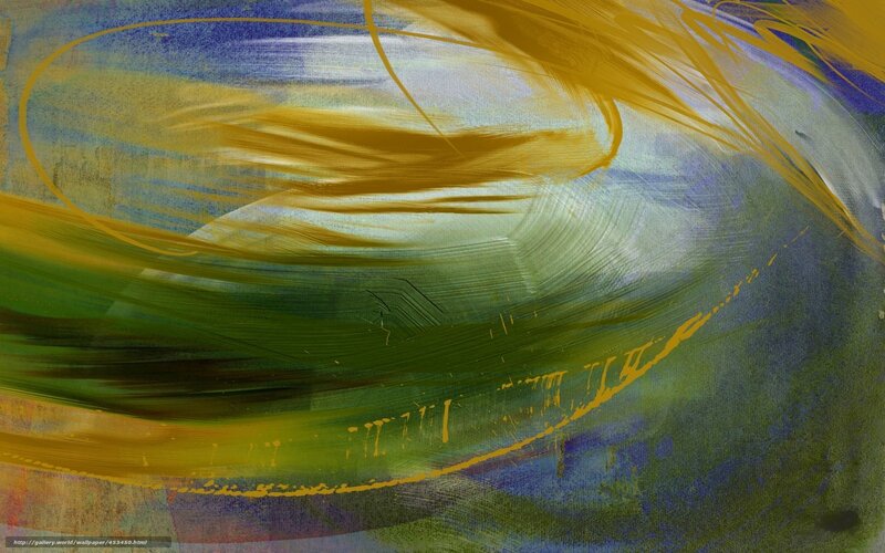 Abstract Brushstrokes — Green