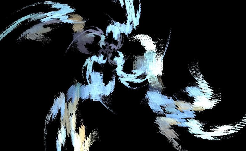 Abstract Brushstrokes — White, Dynamic