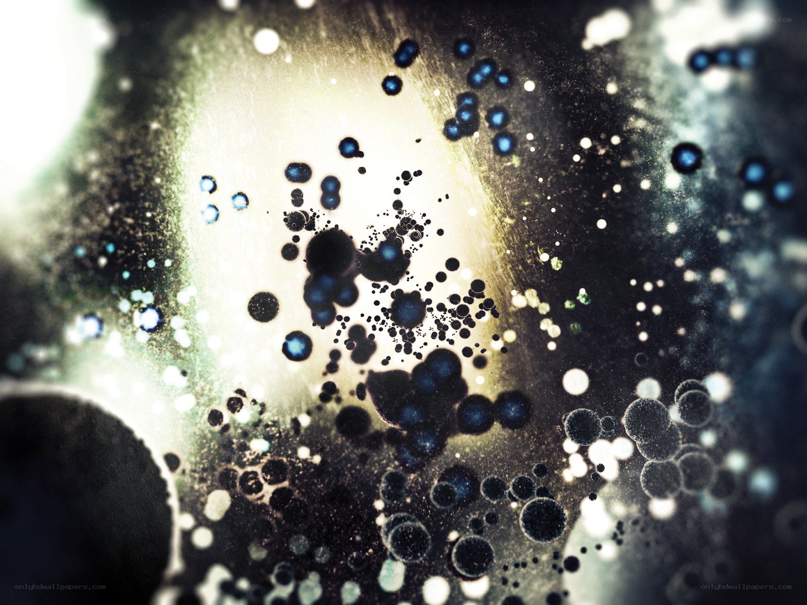 abstract bubble cluster