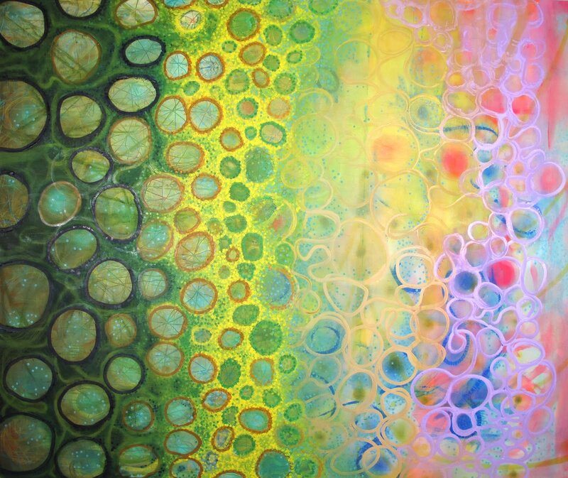 Abstract Bubble Pattern — Green
